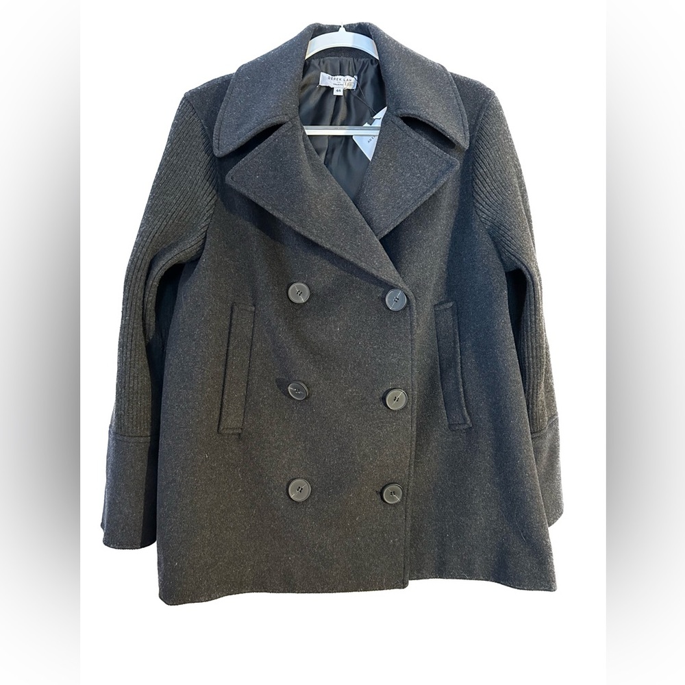 Derek Lam 44 Wool Peacoat